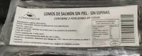 Lomos de salmón sin piel - sin espinas