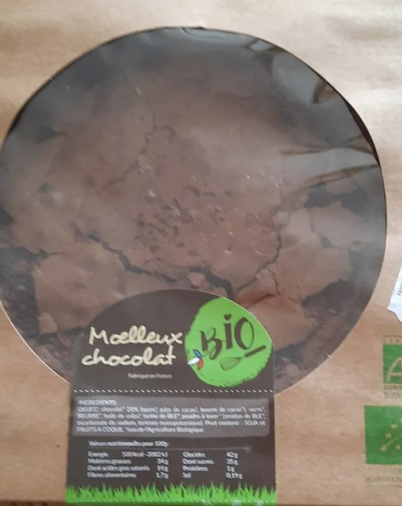 Moelleux au chocolat bio