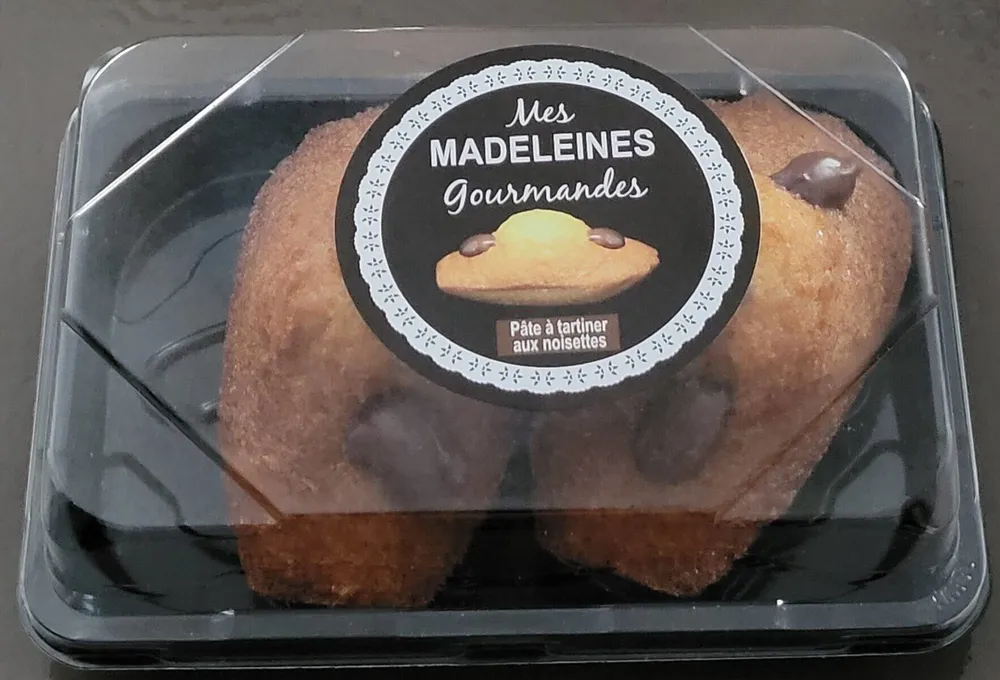 Mes madeleines gourmandes pâte à tartiner