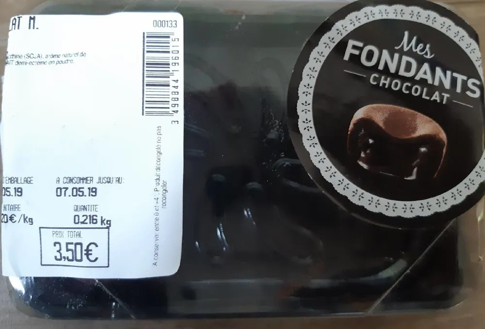 Fondant chocolat M. Kremer