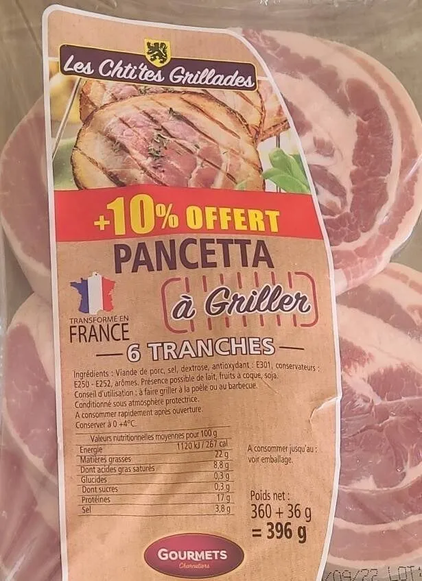 Pancetta à griller