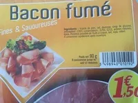 Gourmets de l'Artois Bacon fumé la barquette de 90 g