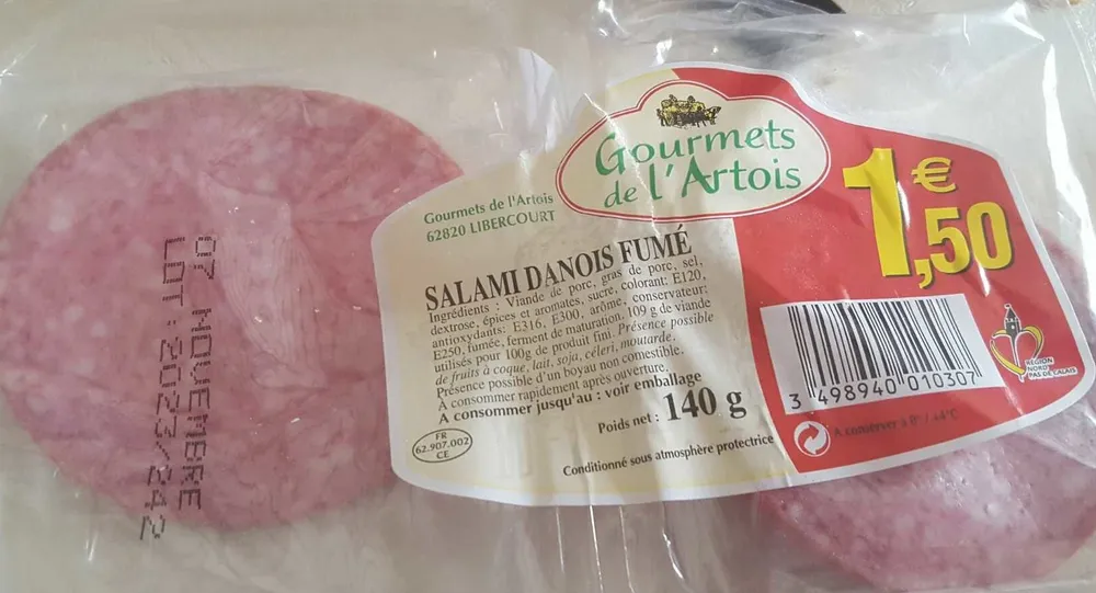 Salami danois fumé