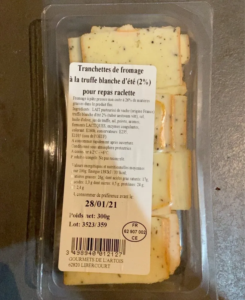 Tranchettes de fromage