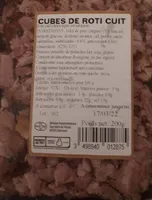 Cubes de rôti cuit