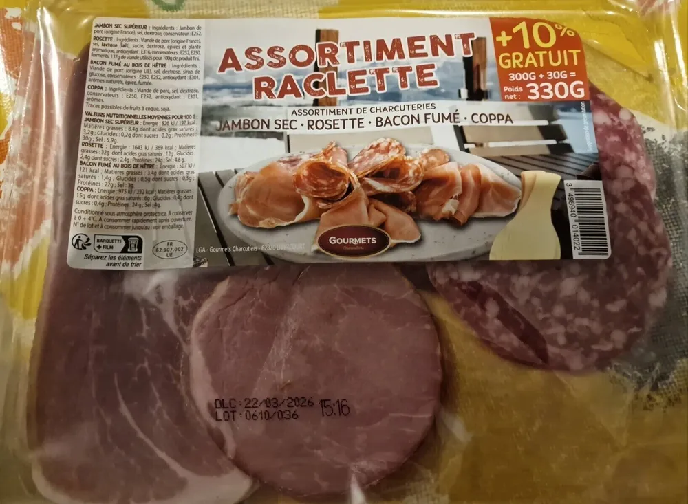 Assotiment raclette