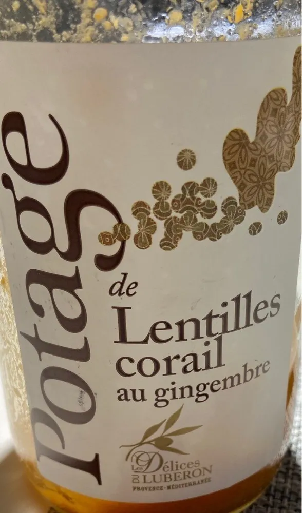 Potage de Lentilles corail au gingembre
