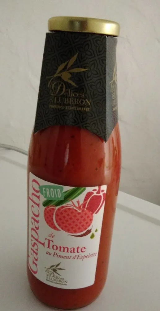 Gaspacho tomate au piment d'espelette
