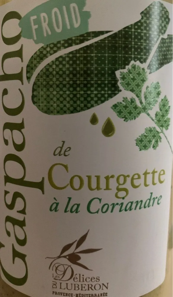 Gaspacho de courgette a la coriandre