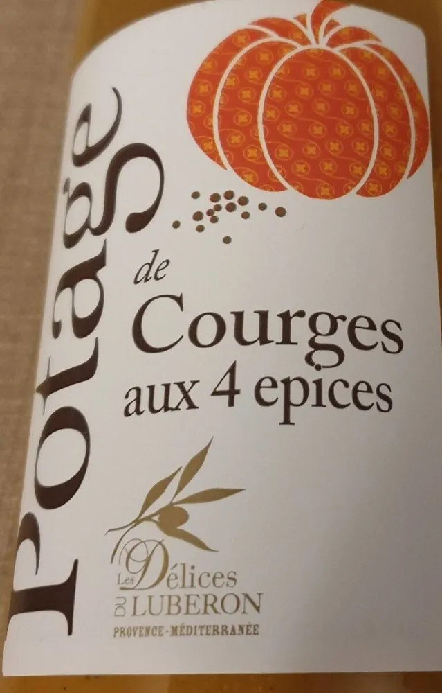 Potage courge 4 épices
