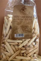 mini gressins à l’huile d’olive