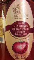 Sauce aux tomates de provence et piment d'espelete