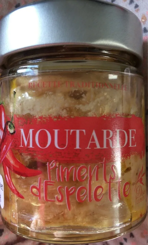Moutarde piment d'espelette