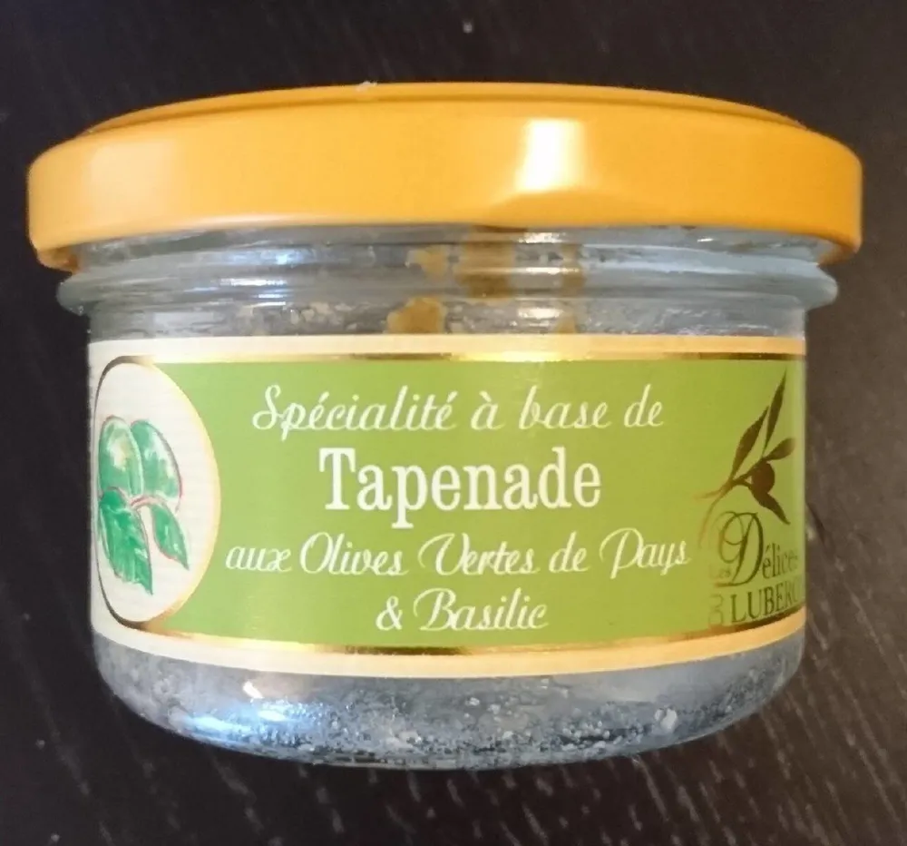 Spécialité à base de tapenade aux olives vertes et basilic