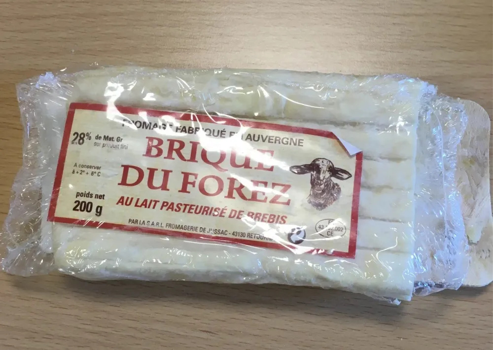 Brique du forez - Fromage de brebis au lait pasteurisé