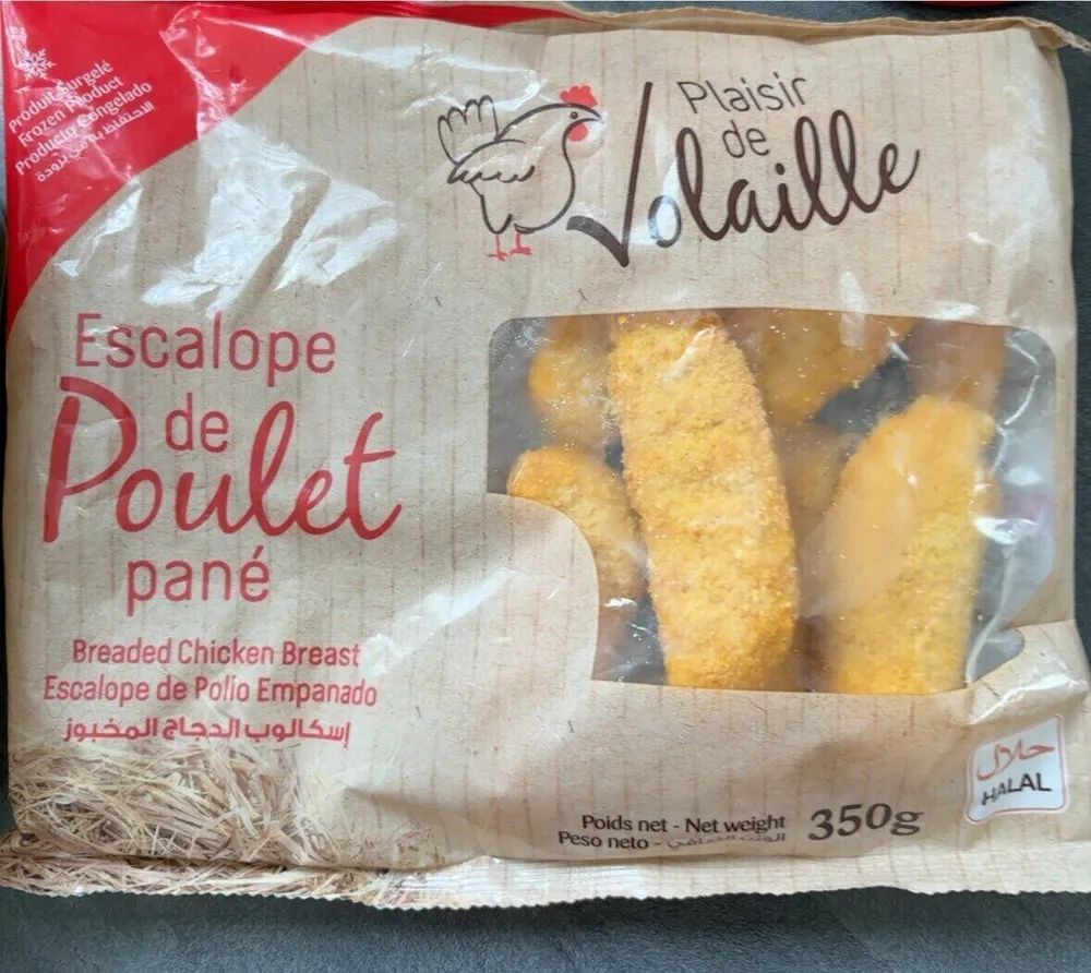 Escalope de poulet pané