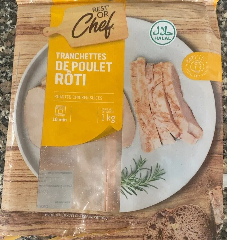 Tranchettes de poulet rôti