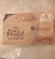 Escaleopes de poulet cru marinees surgelees IQF