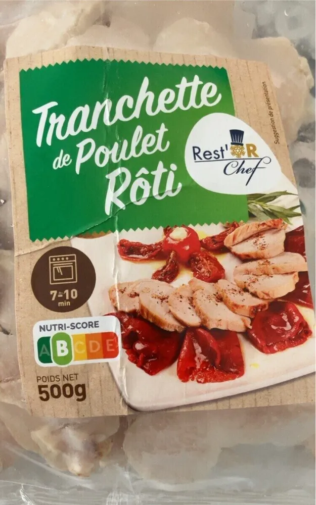 Tranchette de poulet rôti