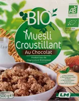 Muesli croustillant au chocolat