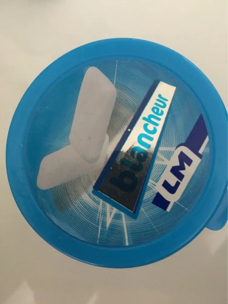 Chewing gum blancheur