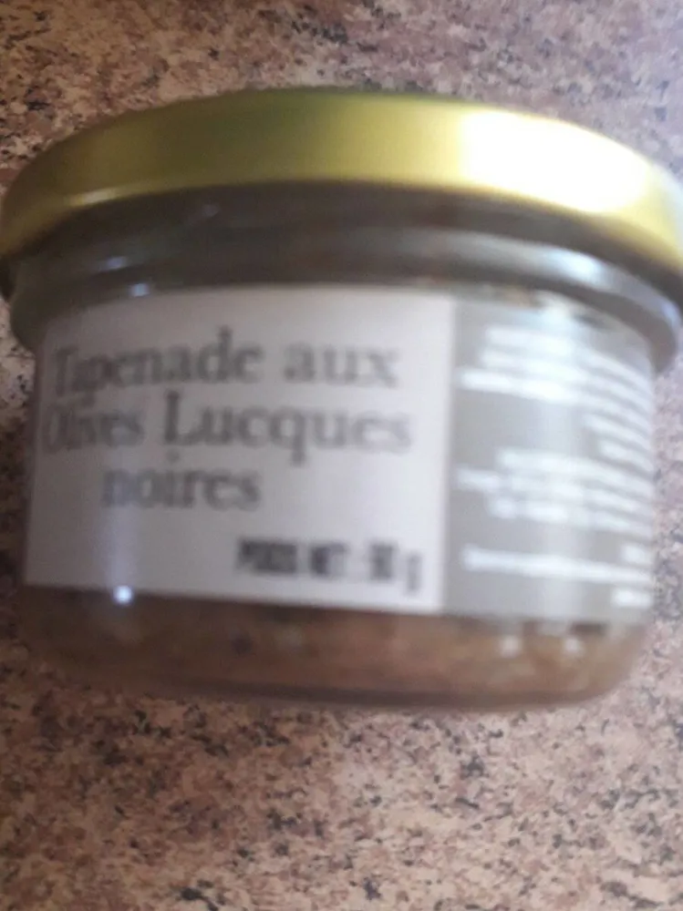 Tapenade aux olives lucques noires