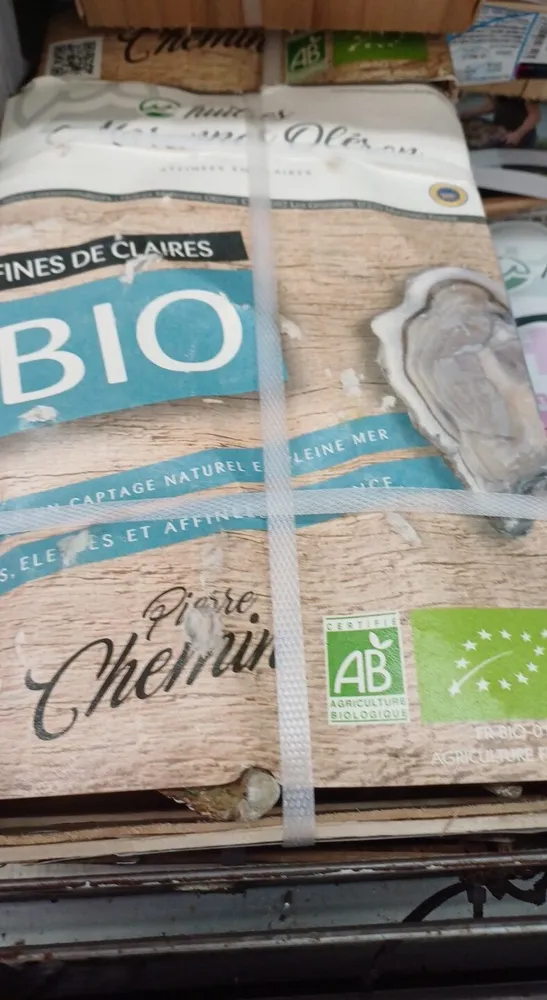 Huitres Marennes Oléron Bio