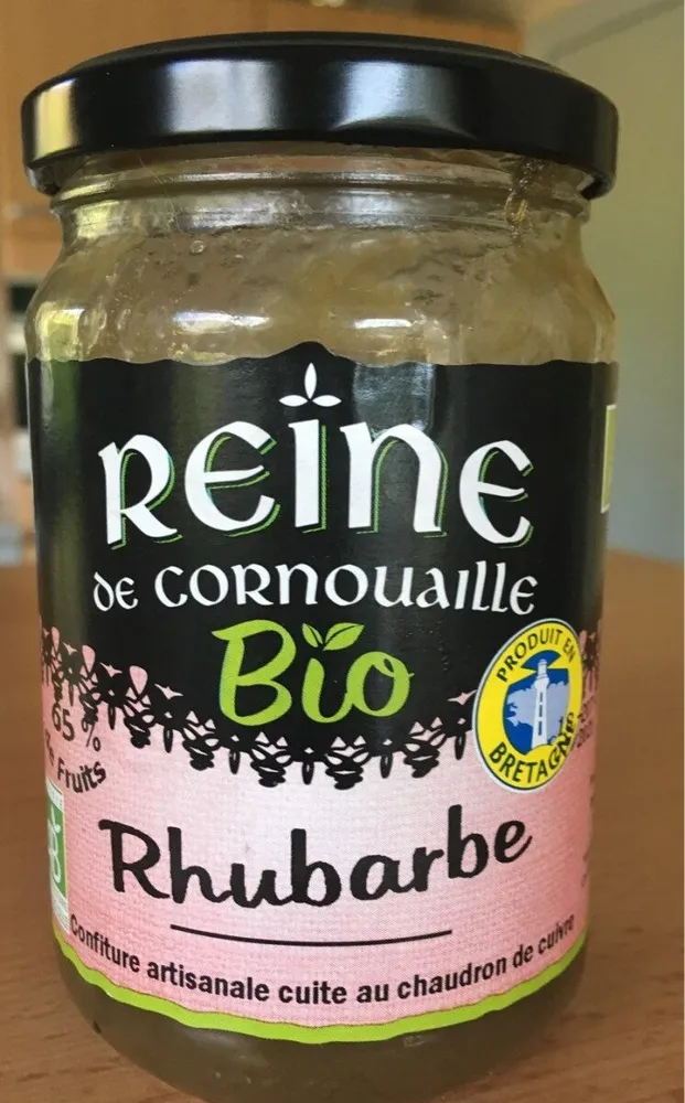 Confiture bio rhubarbe