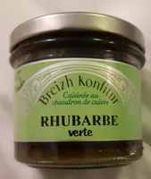 Confiture de rhubarbe verte