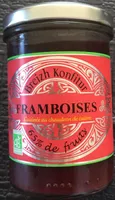 Confiture framboise biologiques