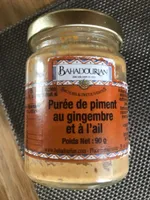 Purée de piment au gingembre et à l'ail