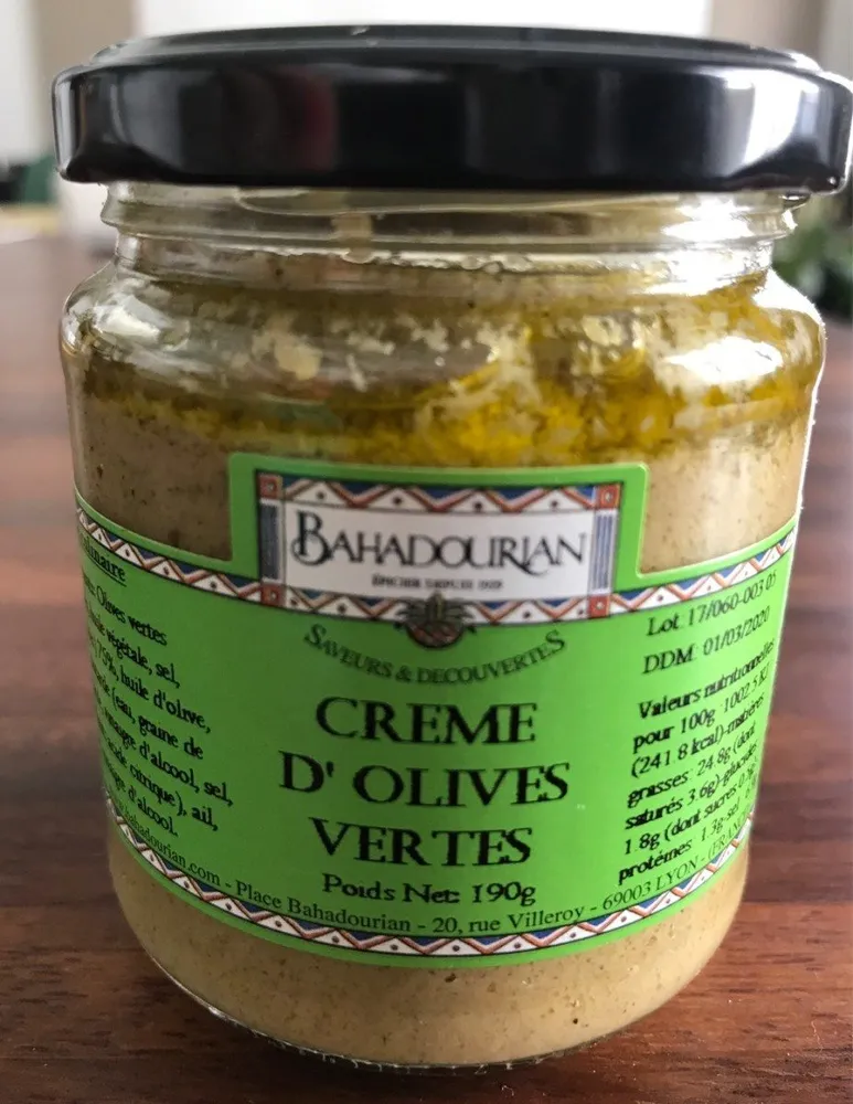 Creme d'olives vertes