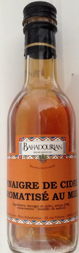 Vinaigre de cidre aromatisé au miel (5% d'acidité)
