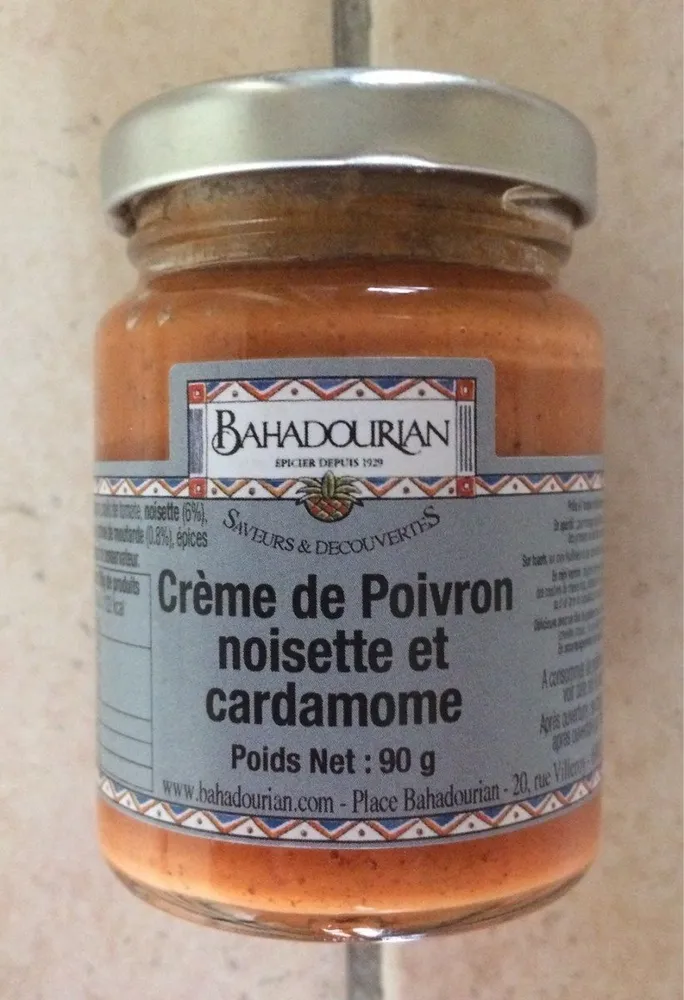 Crème de Poivron noisette et cardamome