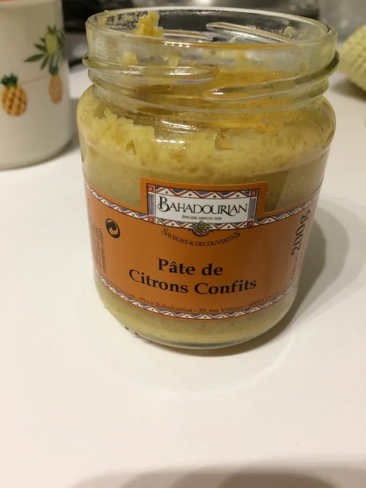 Pâte de citrons confits