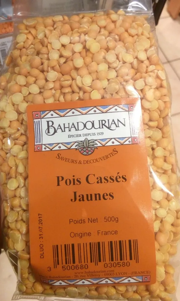Pois cassés jaunes