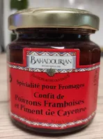 Confit de poivrons framboise et piment de Cayenne