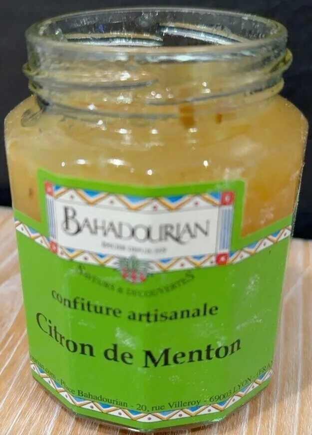 Confiture artisanale Citron de Menton