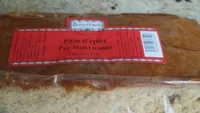 Pain d'épices pur miel orange