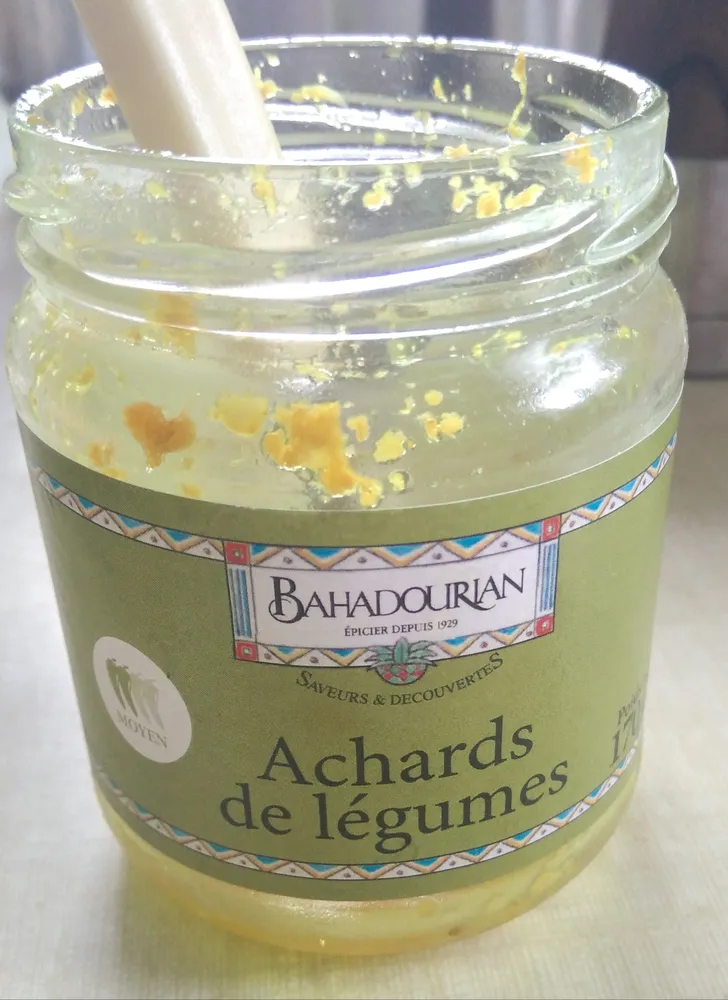 Achards de légumes
