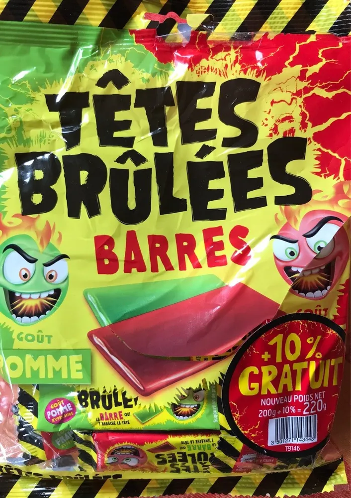 Têtes brulées barres