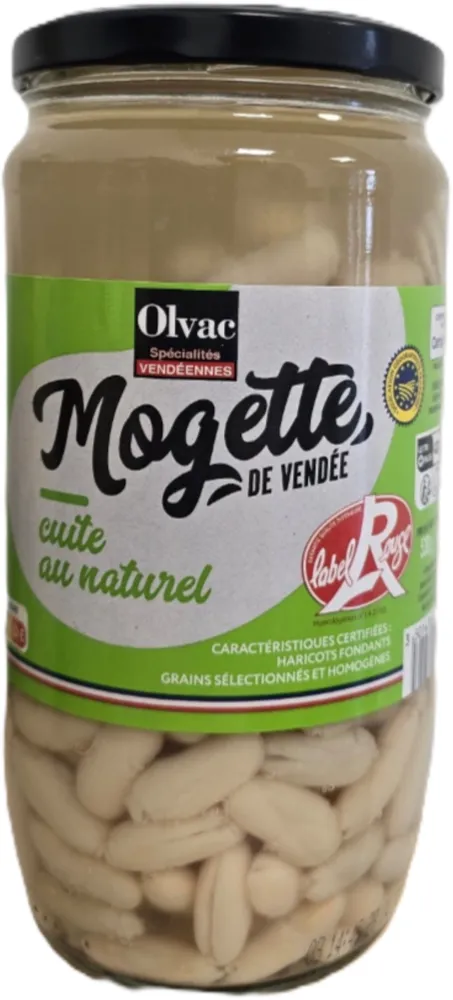 Mogette de Vendée IGP LABEL ROUGE cuite au naturel 530g