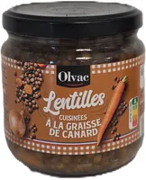 Lentilles cuisinees a la graisse de canard 410g