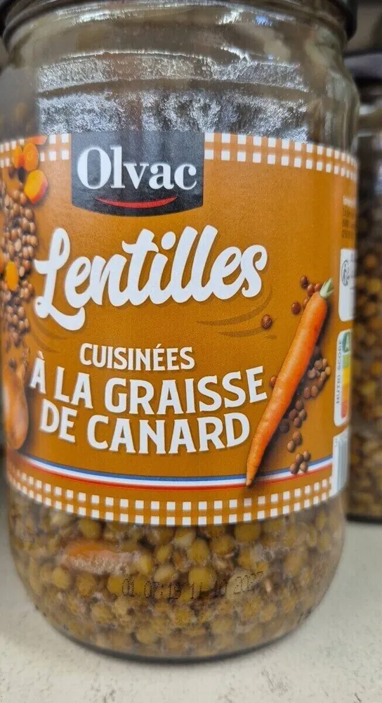 Lentilles cuisinees a la graisse de canard 680g