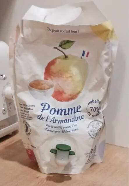 Purée 100% pommes bio d'Auvergne-Rhône-Alpes