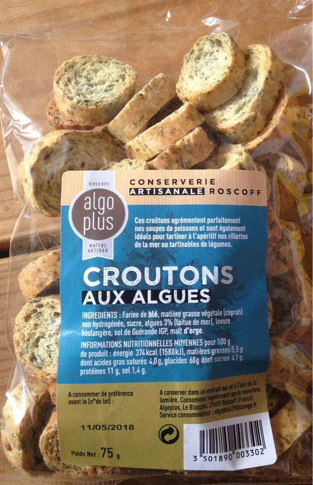 Croutons aux algues