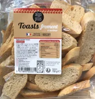 Toasts froment à tartiner