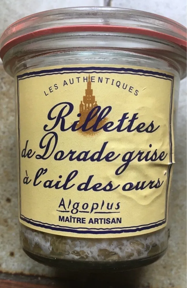 Rillettes de dorade grise à l'ail des ours