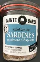 Rillettes de sardines au piment d'espelette