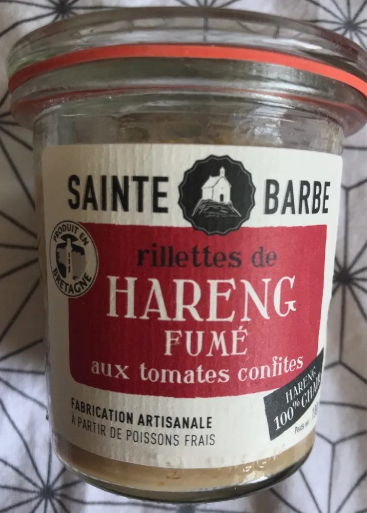 Rillettes de hareng fumé aux tomates confites